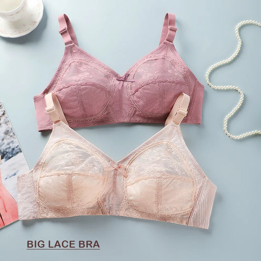 Lace Wire-Free Push-Up Bra