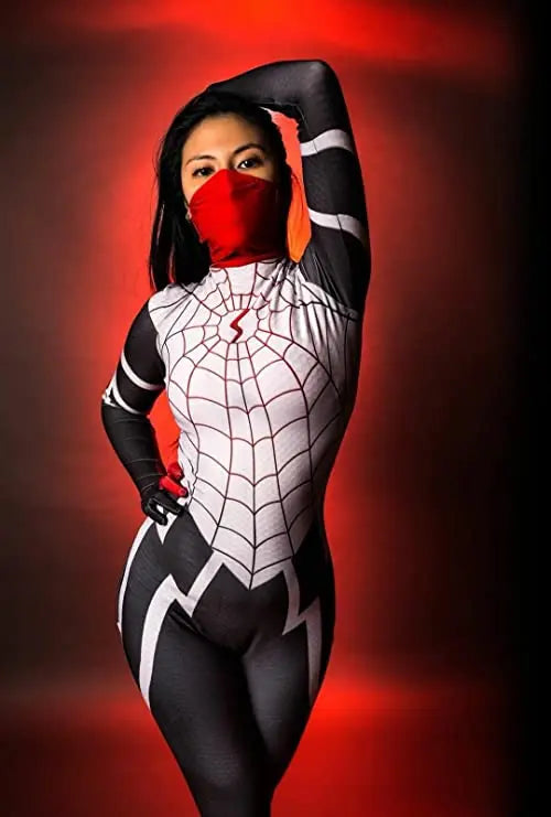 Spider Web Zentai Bodysuit Costume
