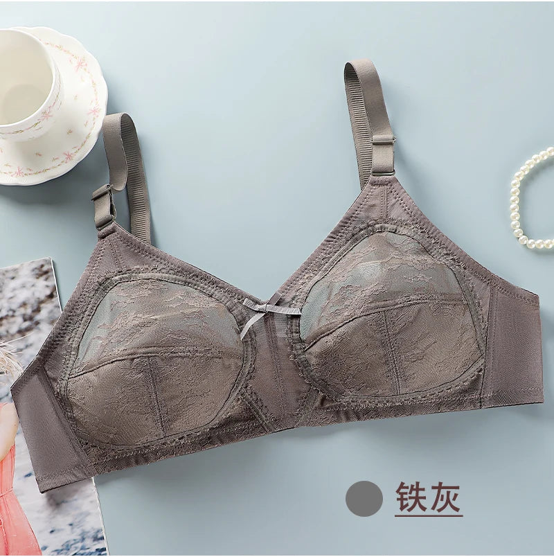 Lace Wire-Free Push-Up Bra
