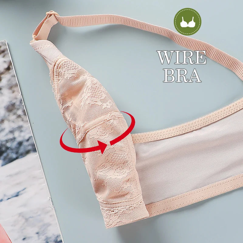 Lace Wire-Free Push-Up Bra