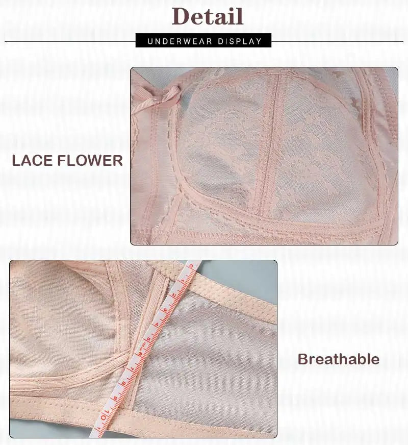 Lace Wire-Free Push-Up Bra