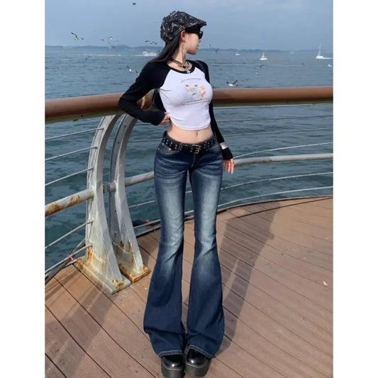 Y2K Low Rise Flared Jeans