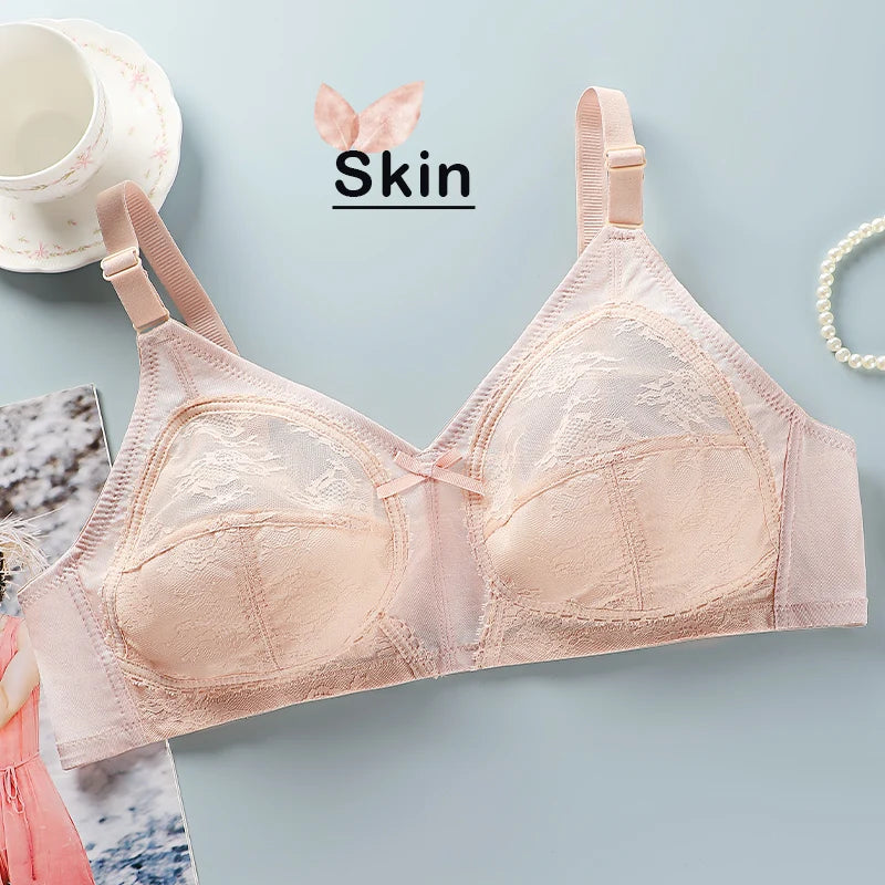 Lace Wire-Free Push-Up Bra