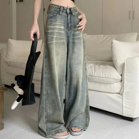 High Waist Wide Leg Baggy Jeans