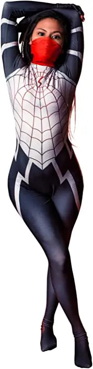 Spider Web Zentai Bodysuit Costume