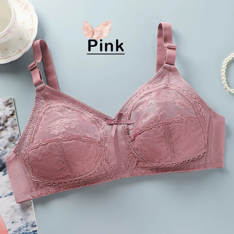 Lace Wire-Free Push-Up Bra