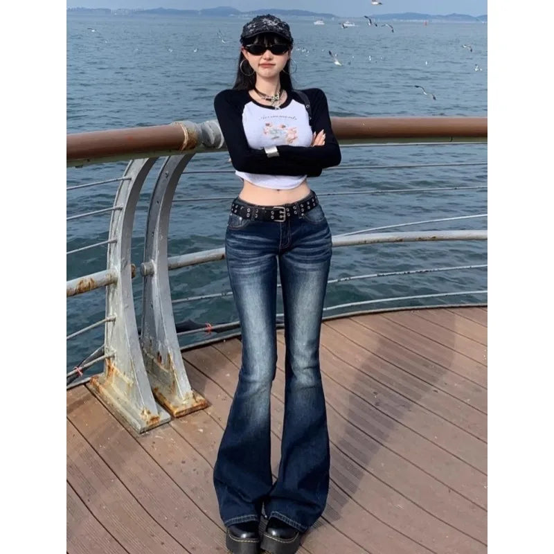 Y2K Low Rise Flared Jeans